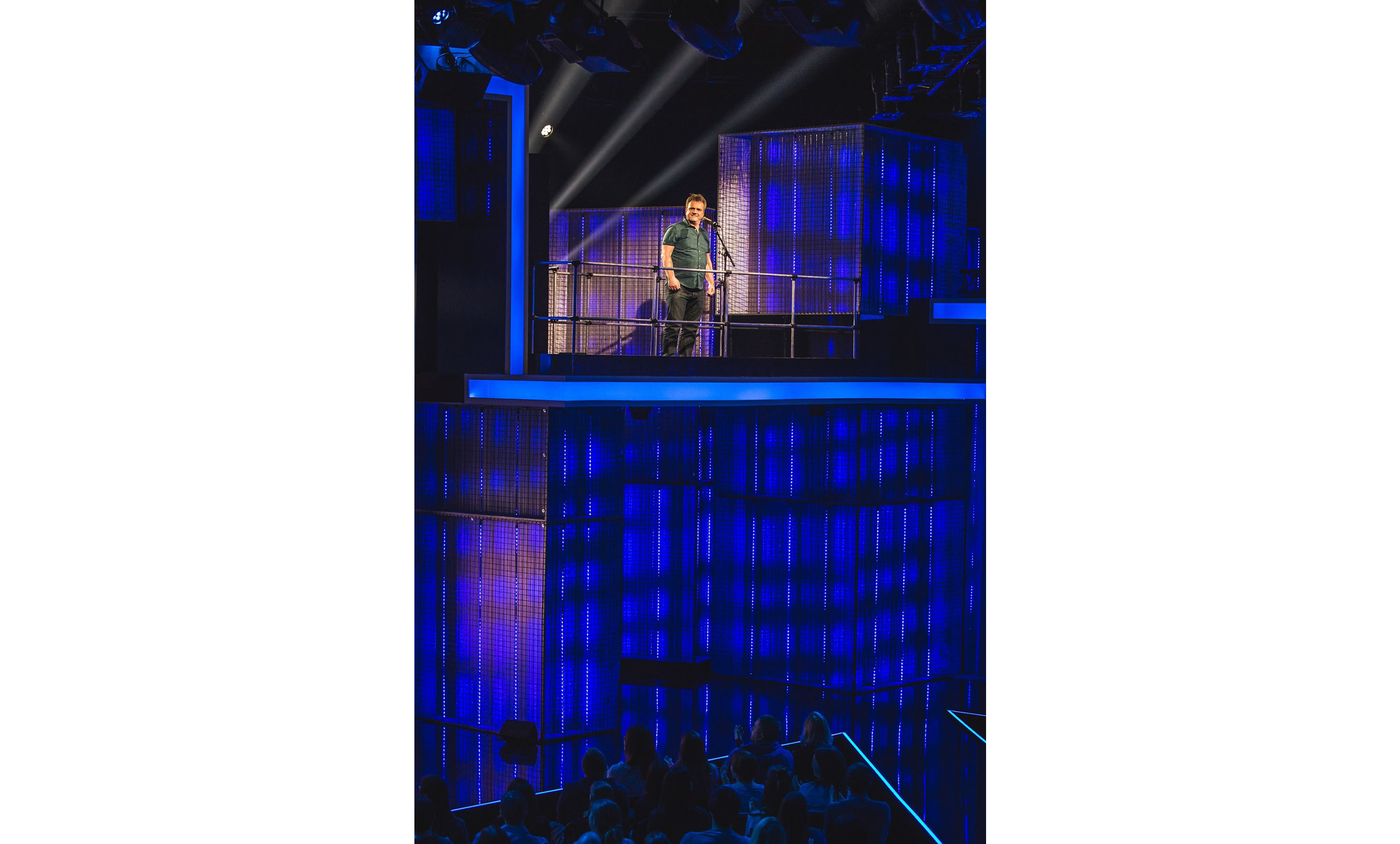 Phlippo Productions licht light audio sound TV show DEDSIT Tegen De Sterren Op vtm Vilvoorde