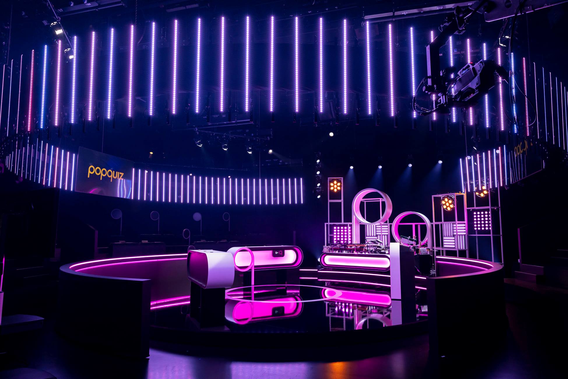 Phlippo Productions licht light audio sound TV show Popquiz vtm Vilvoorde