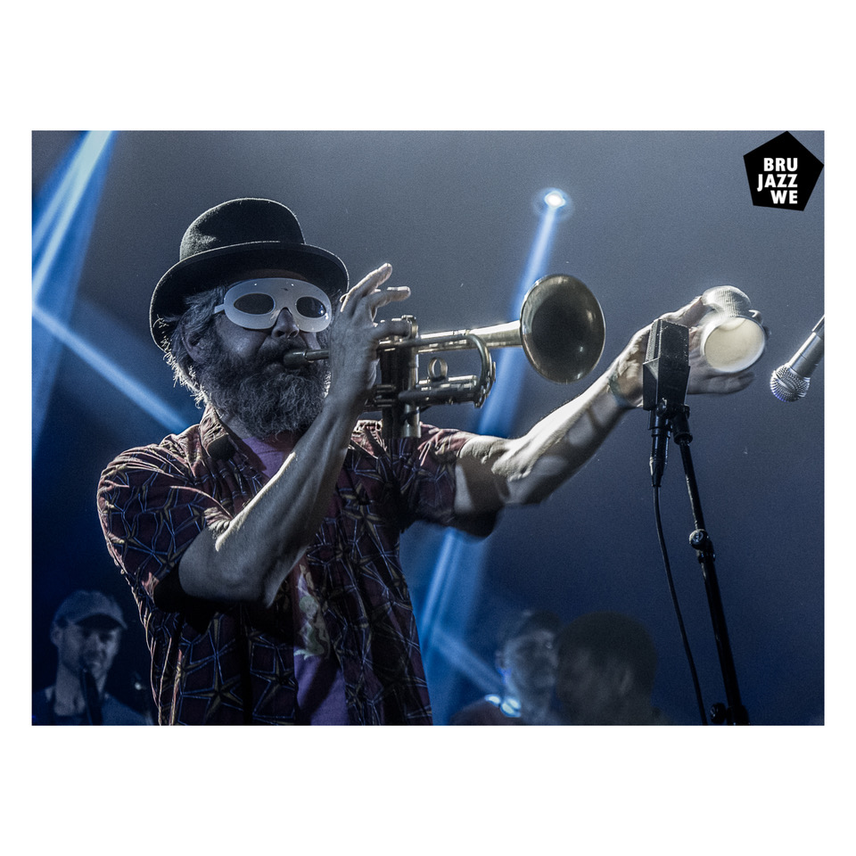 Brussel Jazz weekend Toots Thielemans tribute 100 years 2022 free concert stage trumpet L-acoustics CLF light