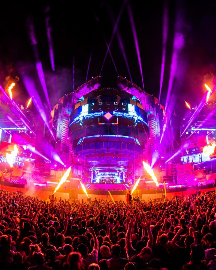 Electric Love Festival 2022 Salzburg Austria stage main by night lights