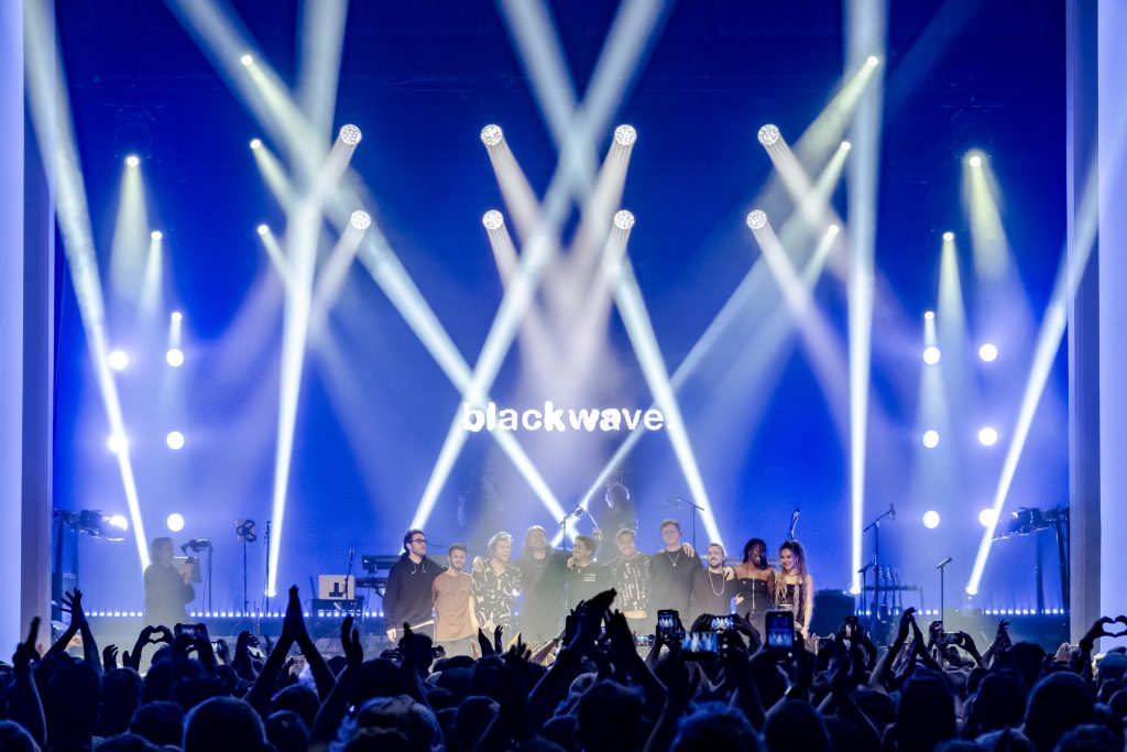 Blakwave dot Tour in De Roma Antwerp, view of the band on stage