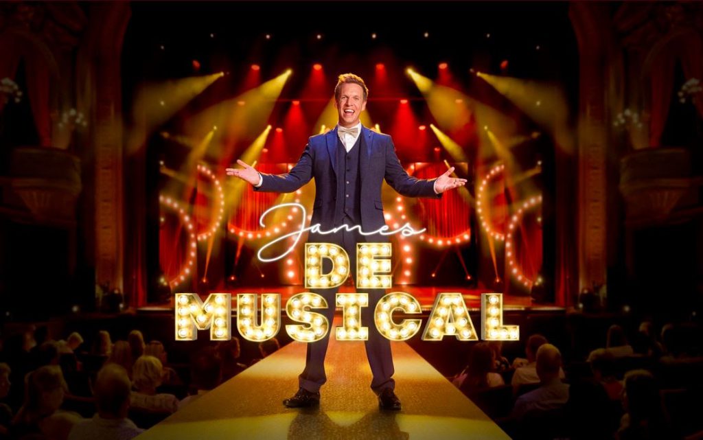 James Cooke presenting The Musical of Your Life 2022 by SBS and Dedsit
