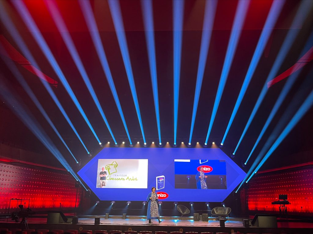 Unizo Top Seminar Elisabeth queen hall zaal Antwerpen Belgium 2022, design by painting with light