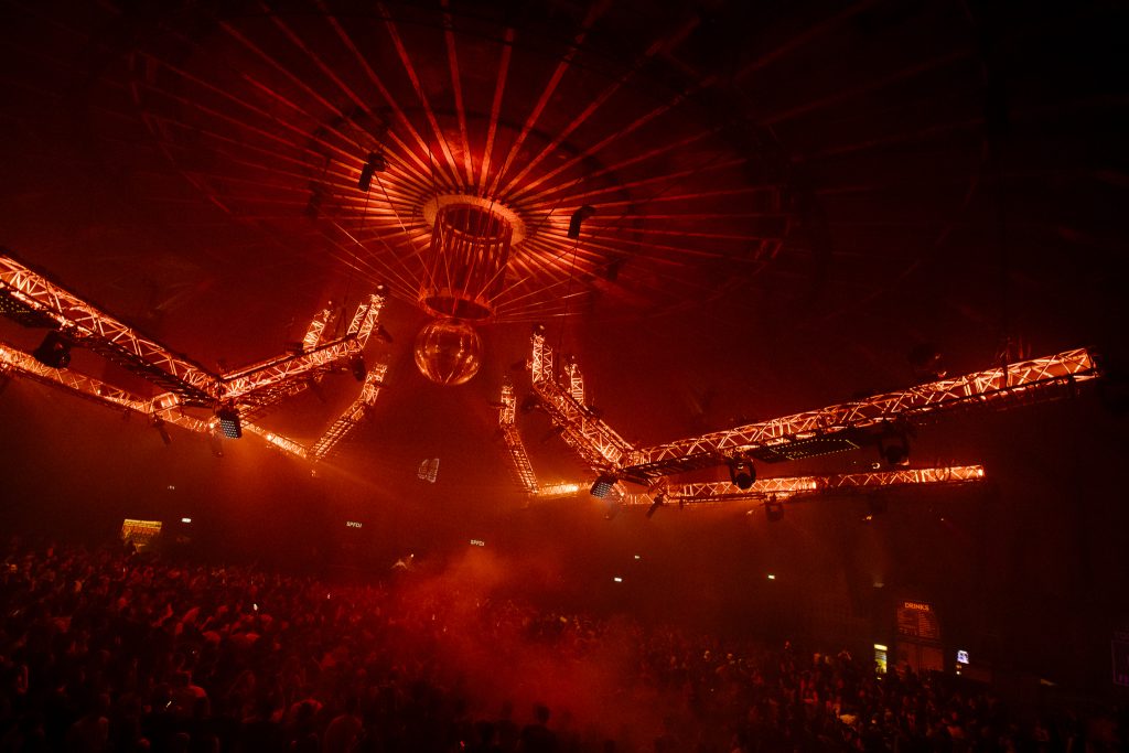 Awakenings Easter Gashouder Amsterdam 2024 Phlippo Production People together sister company Techno Temple Light rigging and motion, crew Happy Technology Stef van Oosterhout Sander vanden Ven