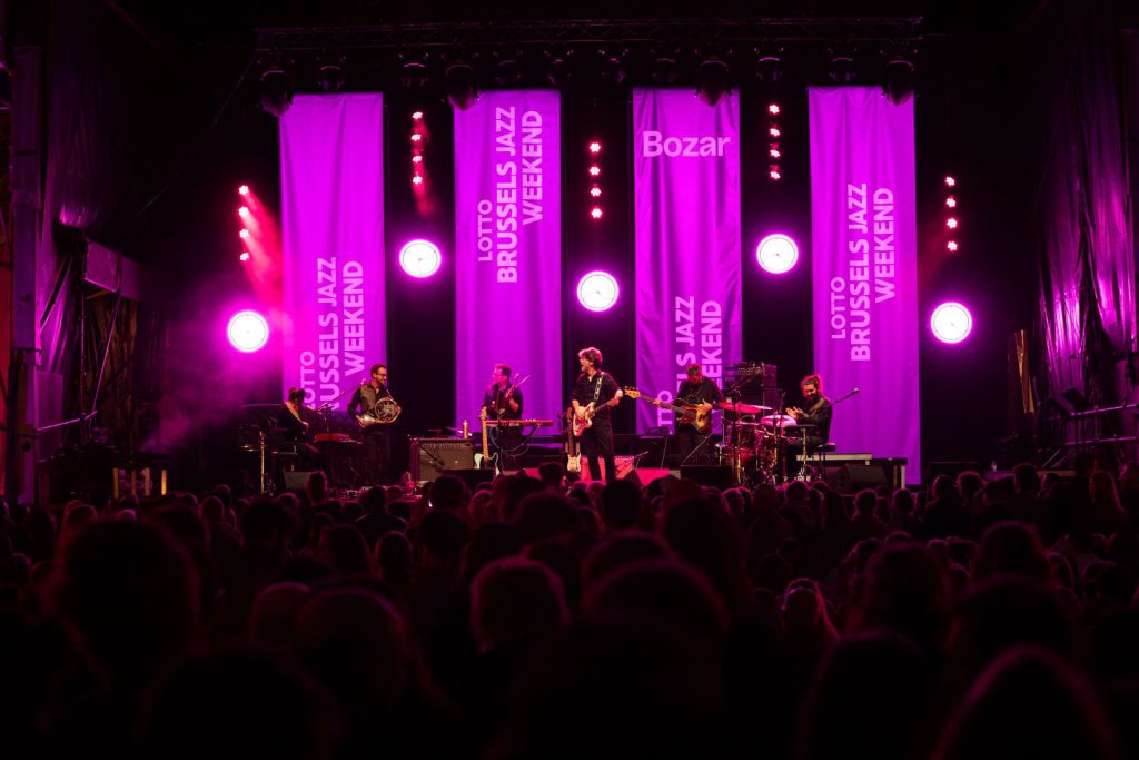 Lotto Brussels Jazz Weekend, free festival, blues light sound for 3 stages Grand Place, Bourse and St. Catherine, light and sound by Phlippo Productions, pictures by Sebastiaan Pelgrim 2024