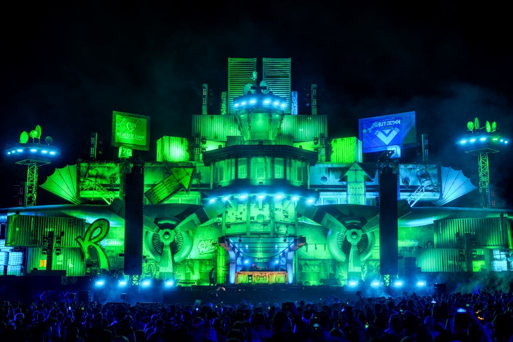 Electric Love Festival 2024 Revolution event Salzburg Austria main stage hard dance valley light audio Phlippo Productions twofiftyk