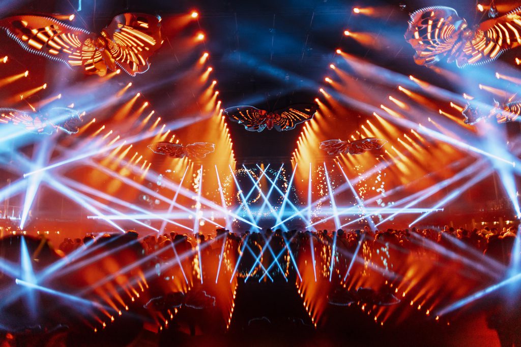 Tomorrowland 2024 Boom festival light and audio We are one world Phlippo Productions Freedom Butterfly