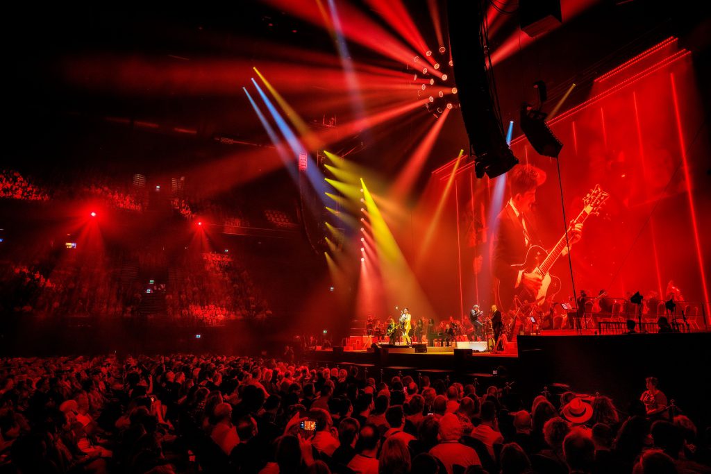 Danny Very music concert Ziggo Dome Amsterdam 2024 Neon Orchestra Dominic Seldis Friendly Fire LD Company EMG light and video by Phlippo Productions Ben Houdijk