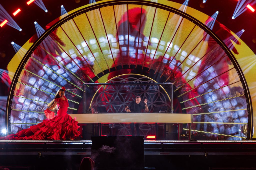 Flamenca stage at World club Dome Festival 2024 Frankfurt, light sound and video by Phlippo Productions