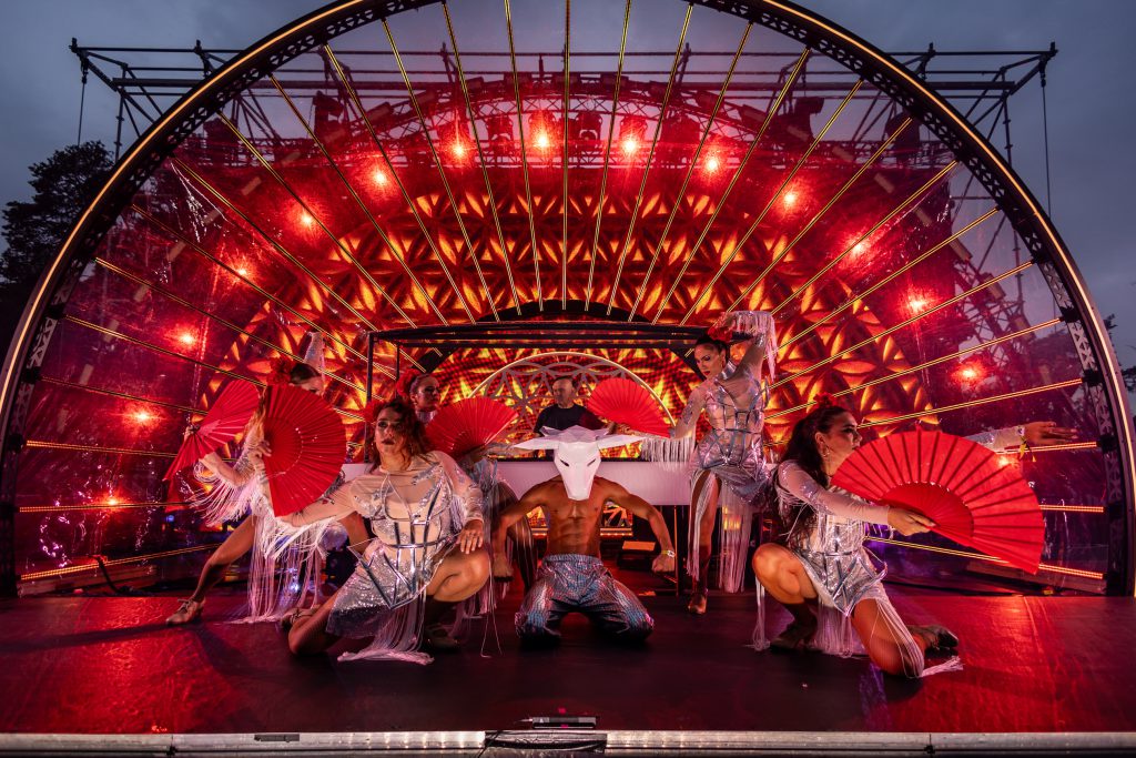 Flamenca stage at World club Dome Festival 2024 Frankfurt, light sound and video by Phlippo Productions