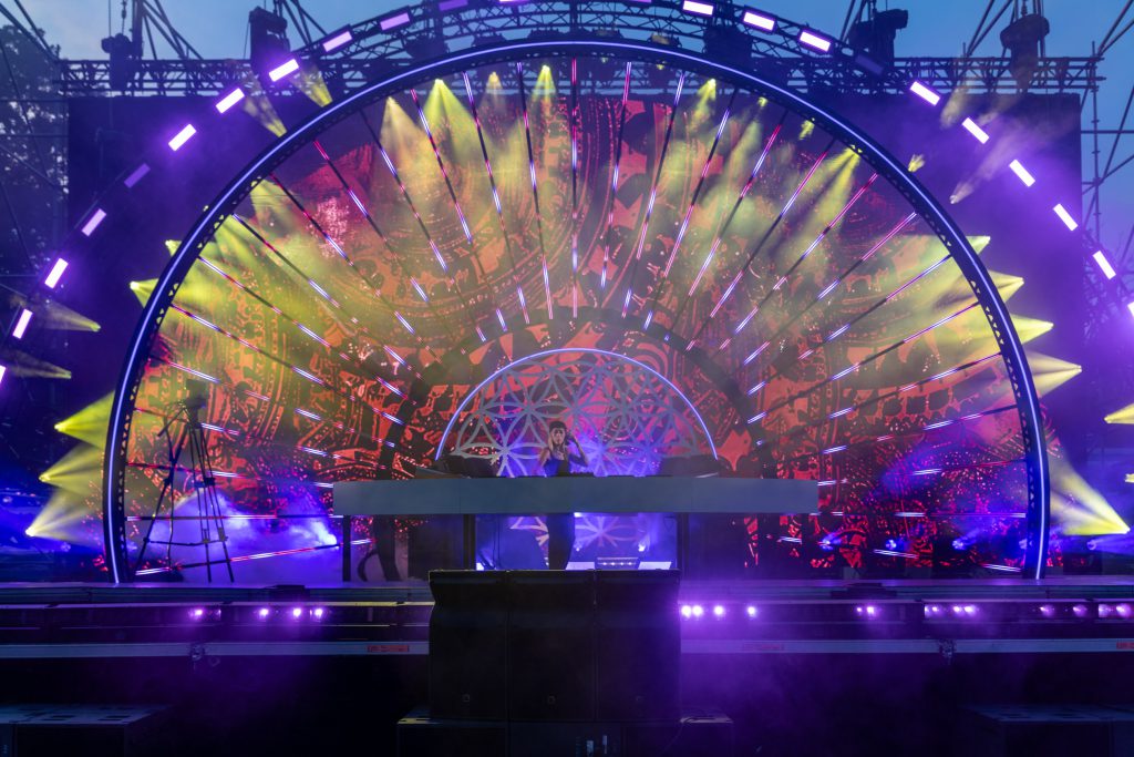 Flamenca stage at World club Dome Festival 2024 Frankfurt, light sound and video by Phlippo Productions