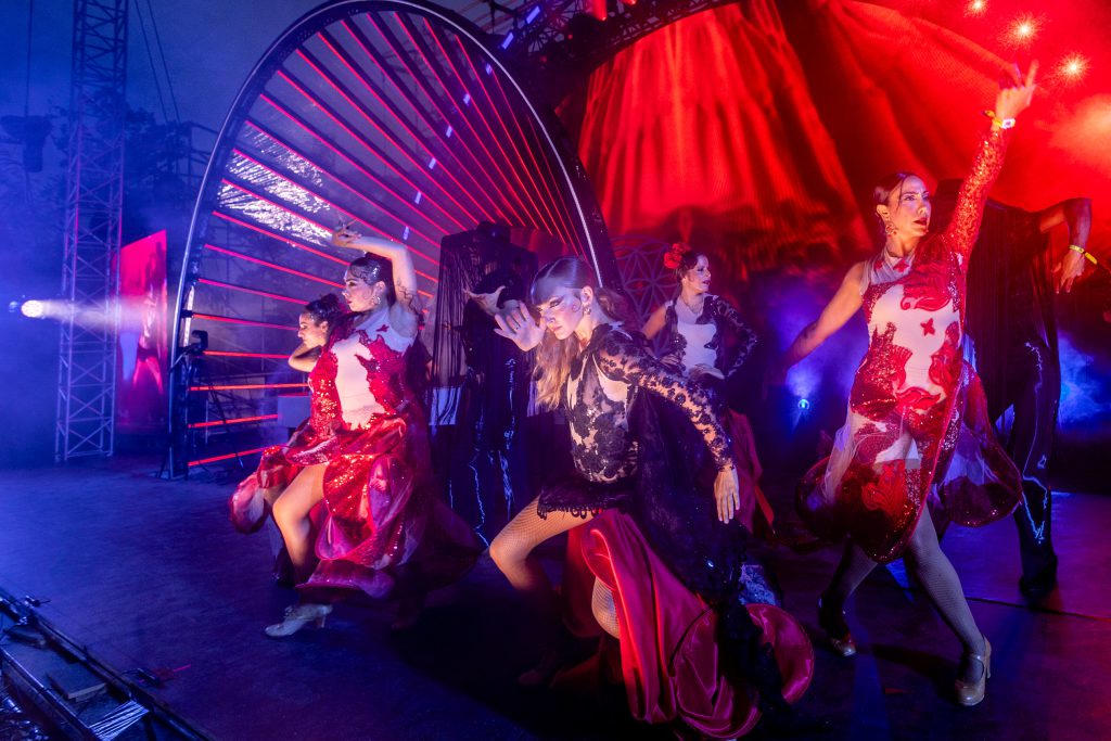 Flamenca stage at World club Dome Festival 2024 Frankfurt, light sound and video by Phlippo Productions