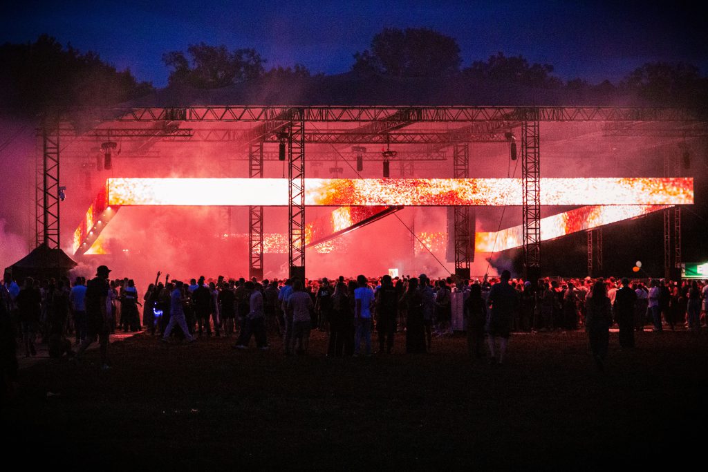 Voodoo Village Festival 2024, light sounds and rigging for stages Forest, shelter, Oracle, Yard, Observatory and site by Phlippo Productions