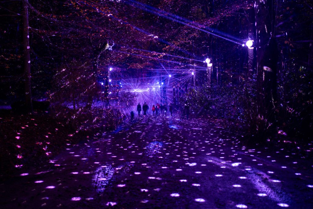 Lanterna Magica RTL Winter Lights 2024 MB creations light sound video rigging by Phlippo Productions magic forest castle domaine la hulpe terhulpen