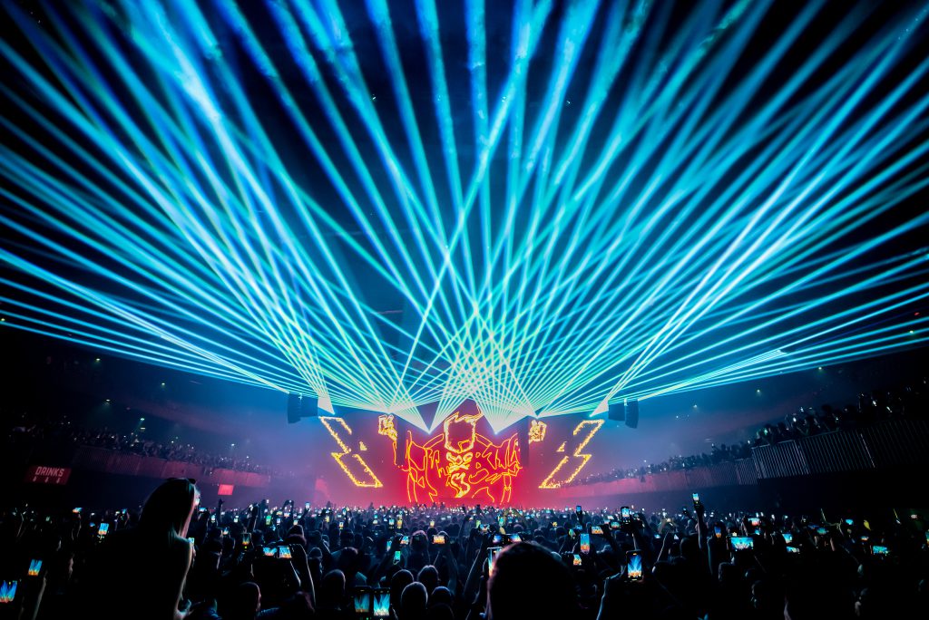 Thunderdome Sportpaleis legendary hardcore event 1990 nineties, december 2024 future Axiom Solid Solutions, light and rigging by Phlippo Productions