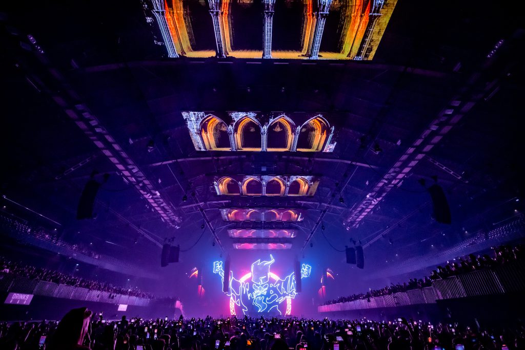 Thunderdome Sportpaleis legendary hardcore event 1990 nineties, december 2024 future Axiom Solid Solutions, light and rigging by Phlippo Productions