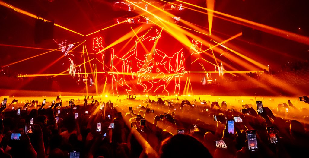 Thunderdome Sportpaleis legendary hardcore event 1990 nineties, december 2024 future Axiom Solid Solutions, light and rigging by Phlippo Productions