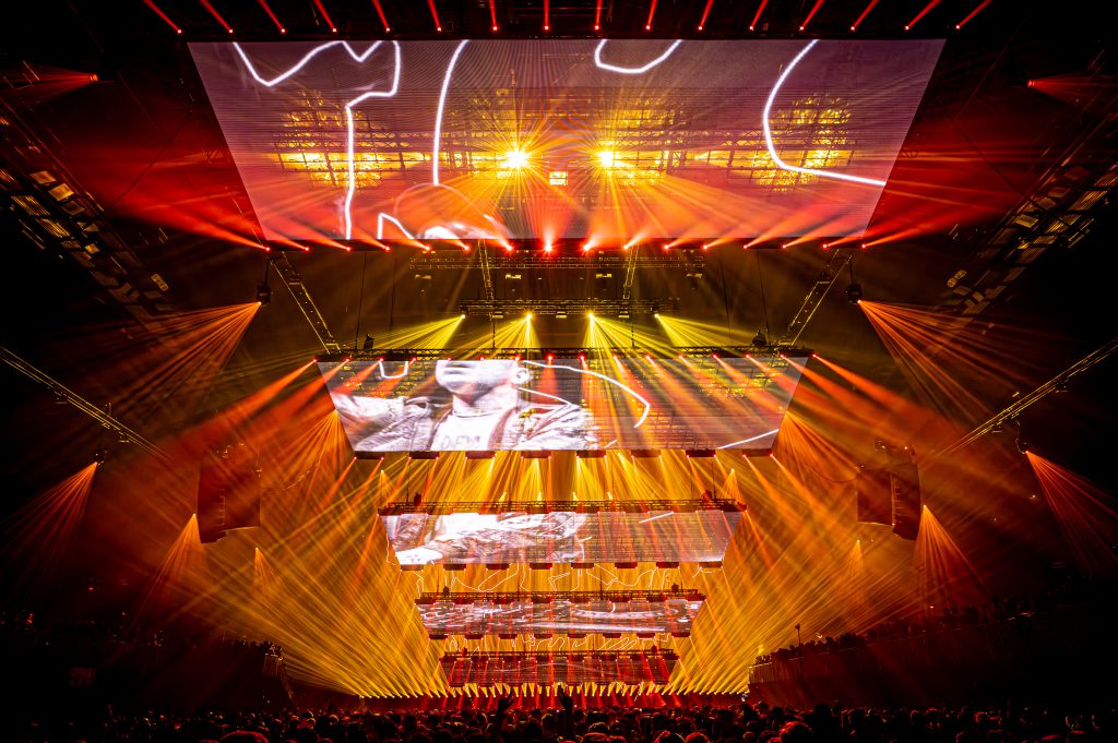 Thunderdome Sportpaleis legendary hardcore event 1990 nineties, december 2024 future Axiom Solid Solutions, light and rigging by Phlippo Productions