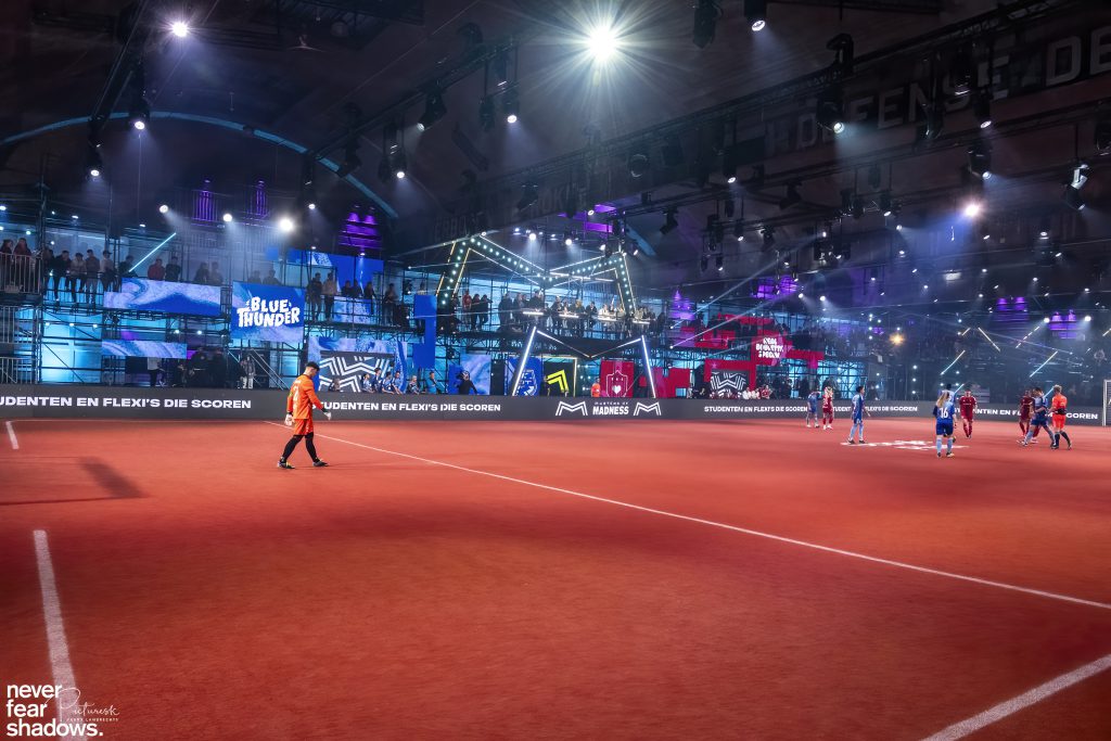 Masters of Madness Waagnatie Play4 light design by Never Fear Shadows, light and rigging Phlippo Productions, new competition football, sports, entertainment, TV