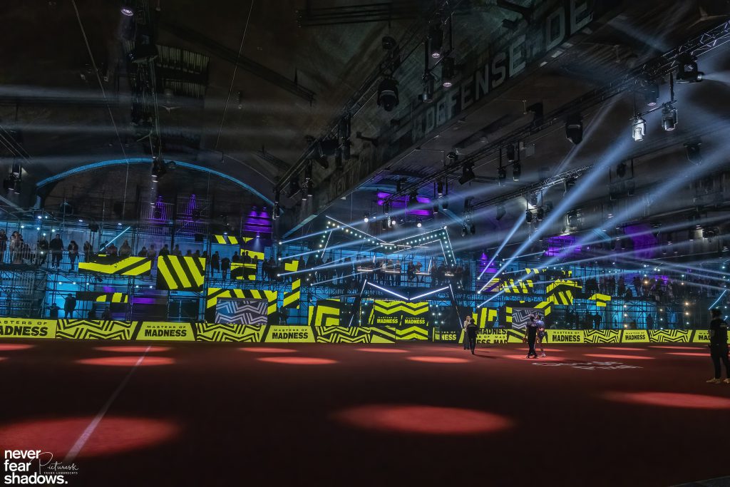 Masters of Madness Waagnatie Play4 light design by Never Fear Shadows, light and rigging Phlippo Productions, new competition football, sports, entertainment, TV
