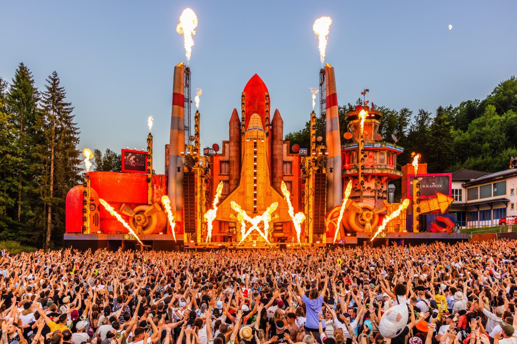 Electric Love Festival ELF Salzburg Austria 2025 our crew delivered light, audio and rigging for the Hard Dance Valley stage and light and rigging for the main stage, Phlippo Productions, Revolution event